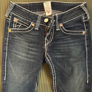 True Religion Women's Dark Blue Jeans